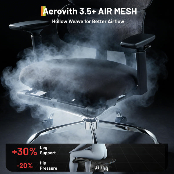 High Back Ergonomic Mesh Office Chair – 400 lbs, 4D Flip-Up Arms, Adjustable Lumbar & Headrest