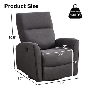 Swivel Rocker Recliner – Grey