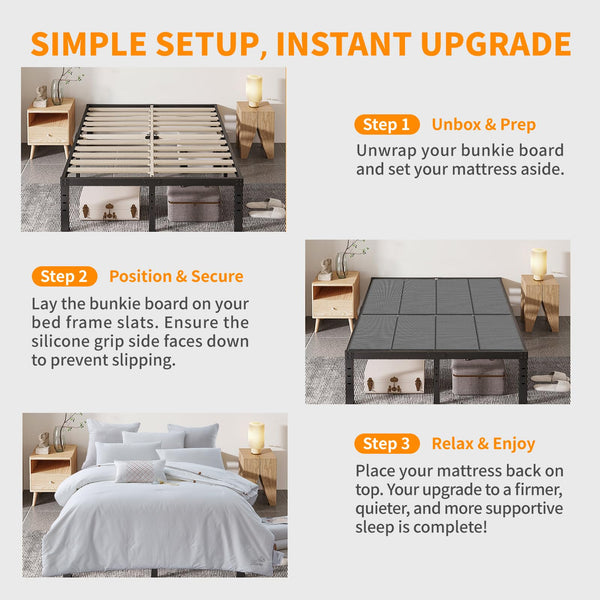 Bunkie Board Bed Support Board – King & Queen