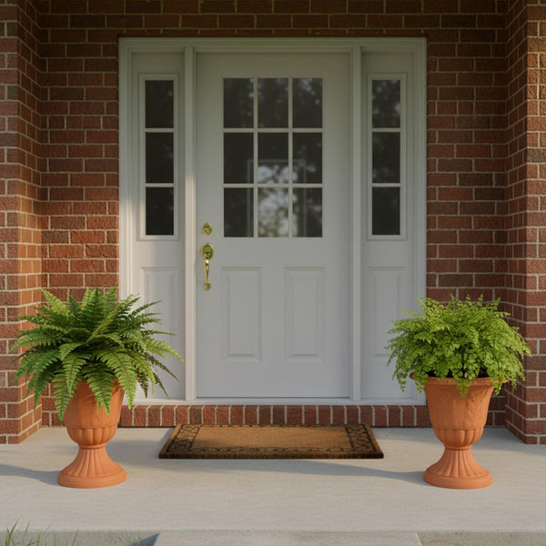 Tall Outdoor Decorative Planters Set of 2