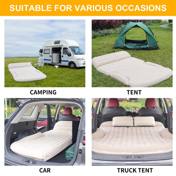 SUV Inflatable Air Mattress with Pump & 2 Pillows