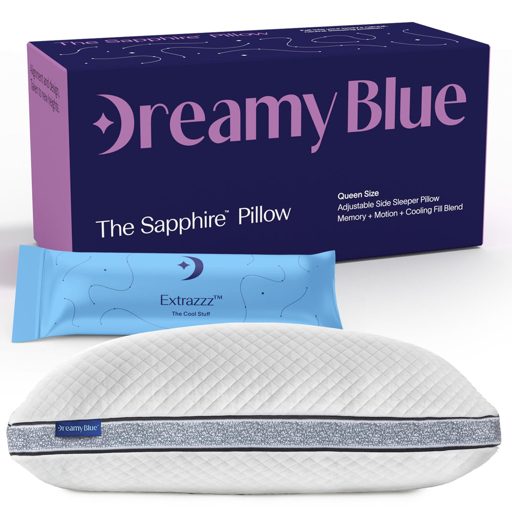 Gusseted Sapphire Queen Pillow – Adjustable Loft, Shredded Memory Foam