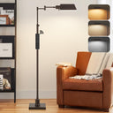 Height Adjustable Pharmacy Floor Lamp with Swing Arm