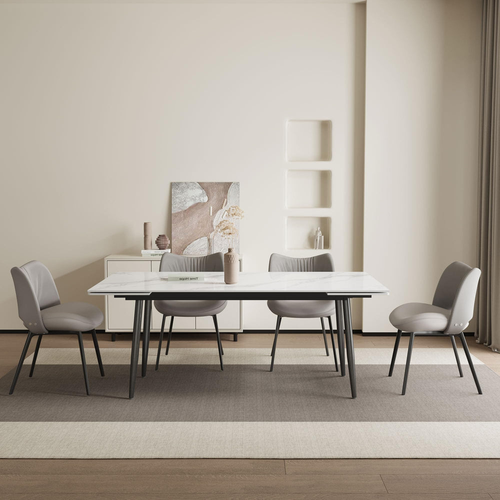 Extendable Sintered Stone Dining Table 62.9" to 94.4"