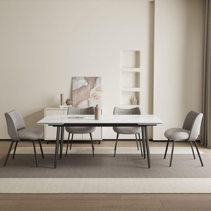 Extendable Sintered Stone Dining Table 62.9" to 94.4"