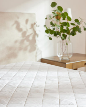 Bamboo Cooling Mattress Topper with Elastic Hem