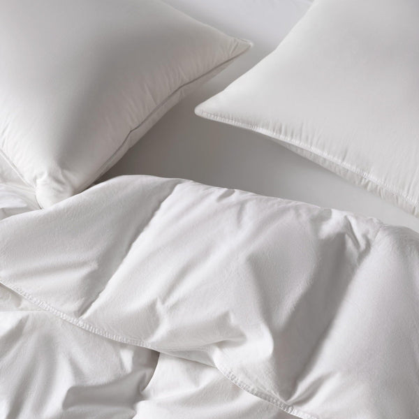 All Season Down Alternative Comforter – Cotton Sateen Baffle Box Duvet Insert