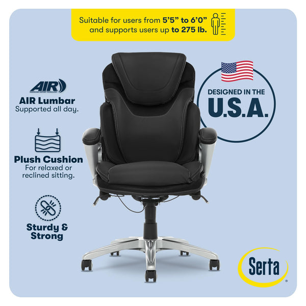Executive Ergonomic Office Chair with Lumbar Support