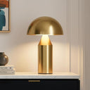 Brightech Venus Glass - 14" Contemporary Table Lamp with Glass Shade and Body - Unique Mushroom Table Lamp - Dimmable LED Light Bulbs for Bedroom Reading, Great Décor for Living Rooms, Offices