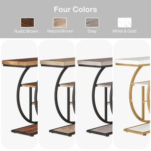 41.3" 4-Tier Console Table with Circle Base