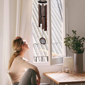 48-Inch Deep Tone Memorial Wind Chime – Black