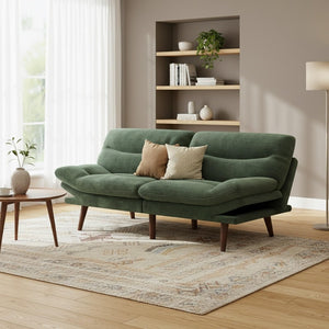 Convertible Futon Sofa Bed – Corduroy Loveseat
