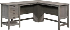 L-Shaped Executive Desk with Drawers & File Storage