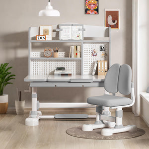 Kids Height-Adjustable Desk and Chair Set