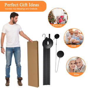 65-Inch Extra Large Outdoor Wind Chimes – Deep Tone Aluminum