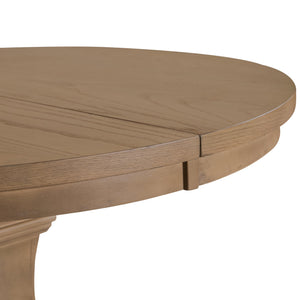 Round to Oval Extendable Dining Table