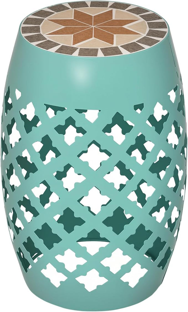Mosaic Round Outdoor Side Table