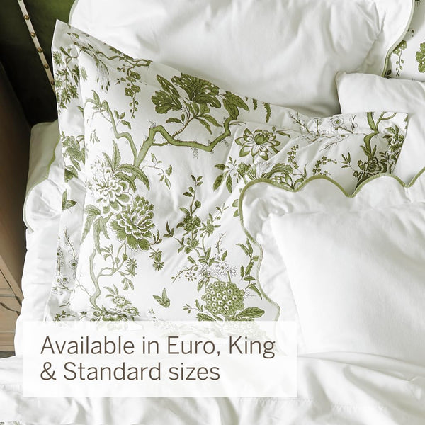 Jardin Toile Cotton Percale Pillow Sham
