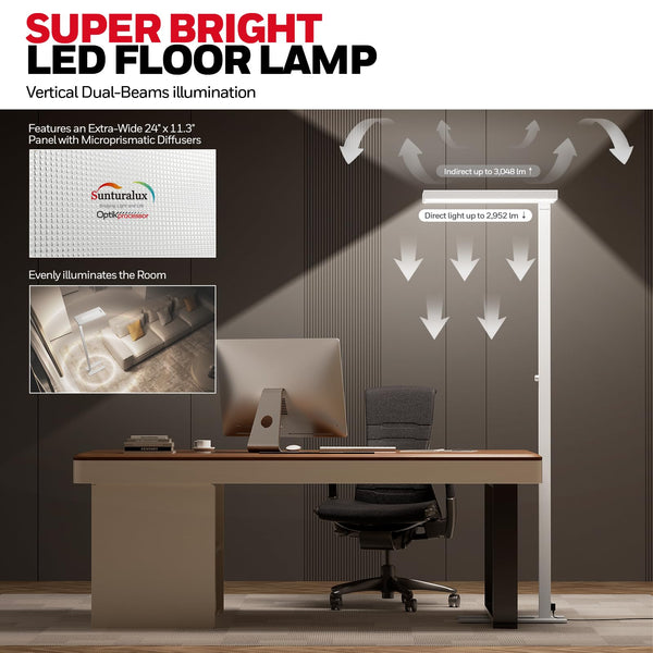 LED Floor Lamp – Super Bright Dimmable Standing Light