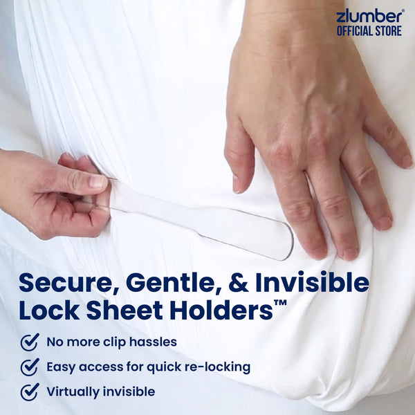 Bed Sheet Holder Straps with Heavy-Duty Mattress Clips