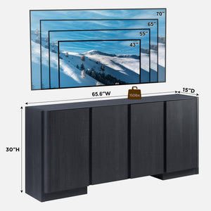 66-Inch Sideboard Buffet Cabinet with Adjustable Shelves