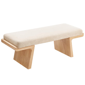 47.2" Upholstered Bedroom Bench with Wood Frame