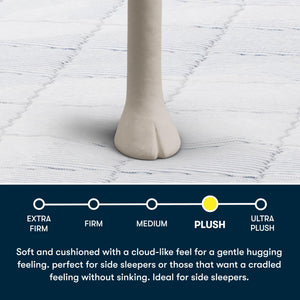 Plush Pillow Top Mattress – Zoned Support, Cooling Foam, Bed in a Box