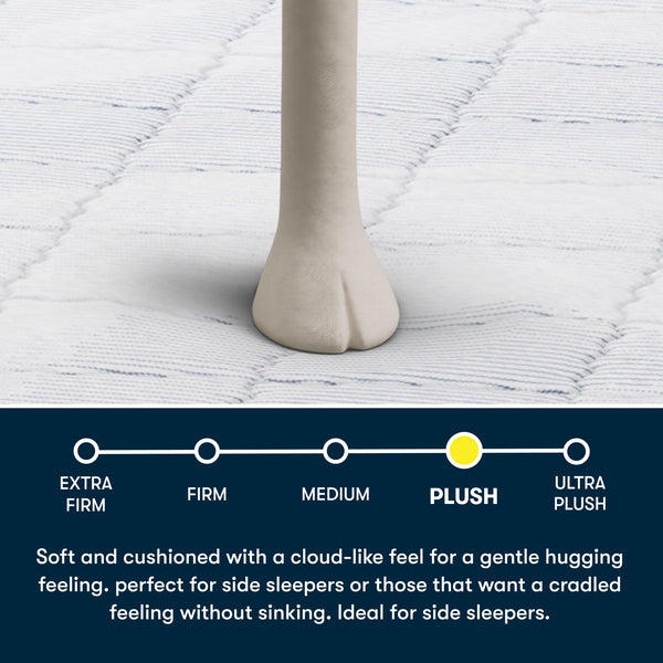 Plush Pillow Top Mattress – Zoned Support, Cooling Foam, Bed in a Box