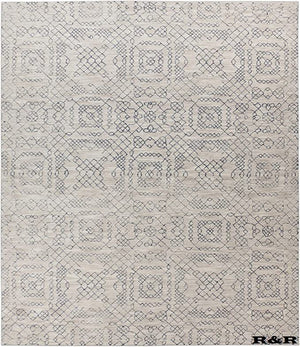 Handmade Wool Area Rug 9x12 – Natural Tufted, Cotton Backed