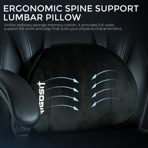 Ergonomic Gaming Chair with Mesh Back & Lumbar Support