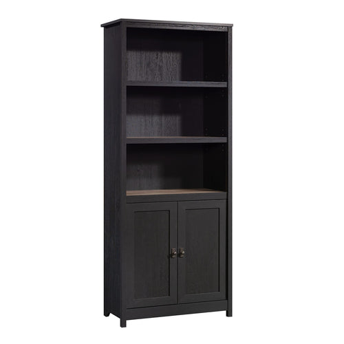 5-Shelf Library Bookcase with Doors