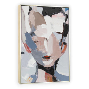 Abstract Face Framed Canvas Wall Art 45x30
