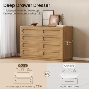 8-Drawer Dresser with Deep Storage – Wide Chest of Drawers for Bedroom & Closet