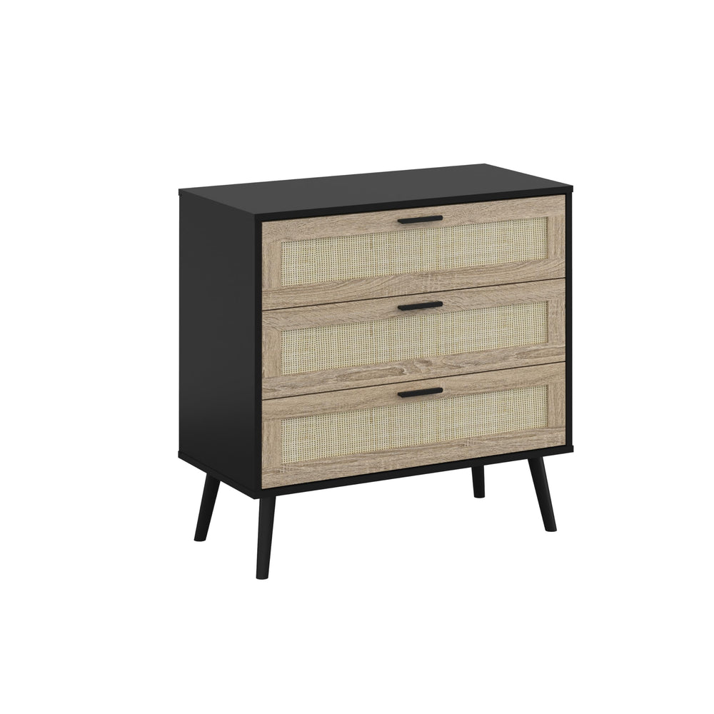 Rattan Chest of Drawers with Anti-Tip Device