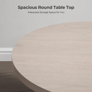 Round Fluted Coffee Table with Storage