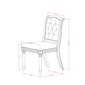 9-Piece Extendable Dining Table Set with 8 Upholstered Chairs