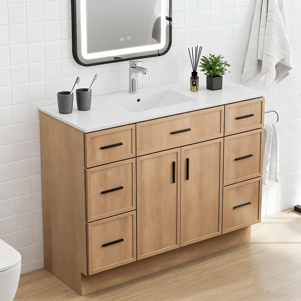 48-Inch Bathroom Vanity with Sink and Wood Cabinet