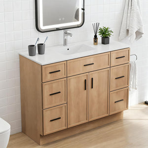48-Inch Bathroom Vanity with Sink and Wood Cabinet