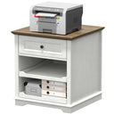 Lateral File Cabinet with Charging Station and Adjustable Shelves