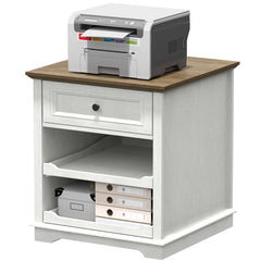 Lateral File Cabinet with Charging Station and Adjustable Shelves
