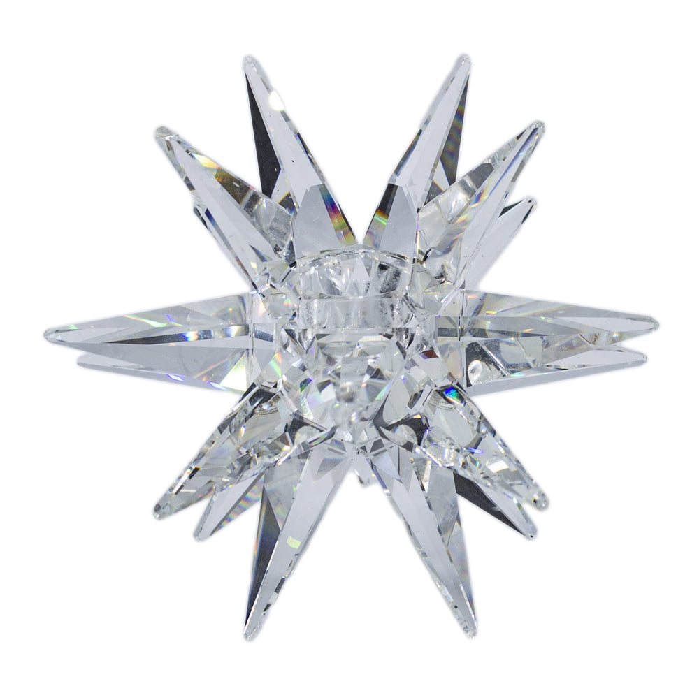 Star Medium Crystal Candle Holder