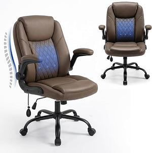 High-Back Ergonomic Office Chair with Footrest & Lumbar Support