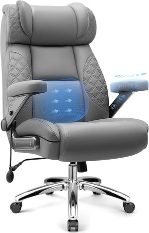 Big & Tall Ergonomic Office Chair – 500 LBS, 5D Arms, Lumbar Support