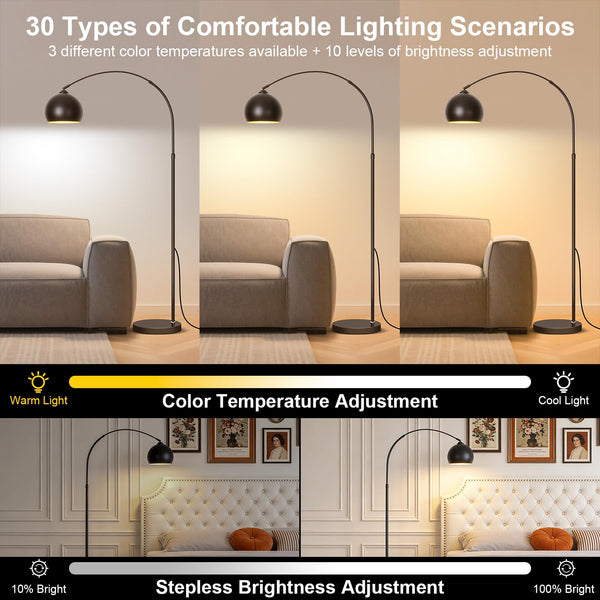 Arc Floor Lamp with Remote Control