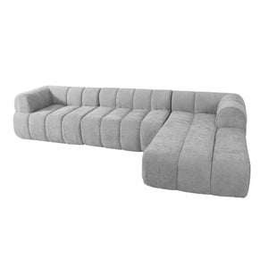 L-Shaped Sectional Sofa with Chaise Lounge – 122" Modular Cloud Couch