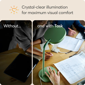 10,000 Lux Adjustable Bright Light Therapy Desk Lamp - Sage Green