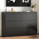6-Drawer Dresser with Metal Rails