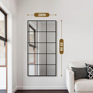Rectangular Metal Framed Wall Mirror