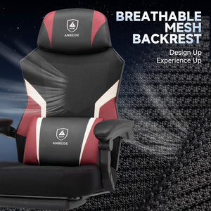 Ergonomic Mesh Gaming Chair with Footrest