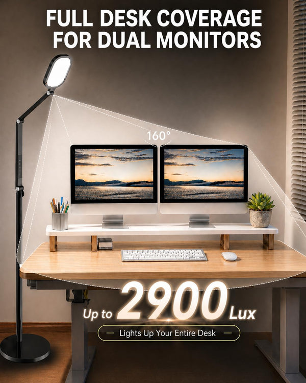 LED Floor Lamp 69" – 30 Modes, CRI 97+, Touch & Remote